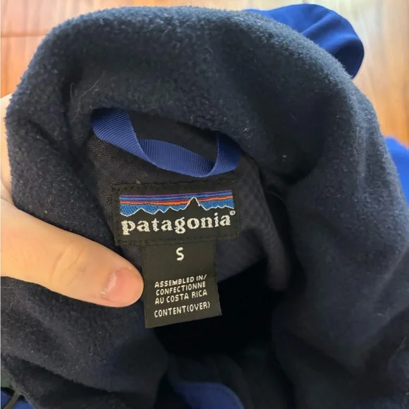 VTG 90s Patagonia glade runner men's S snap zip hooded jacket